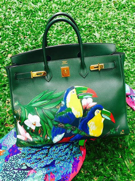 hermes painted bag by heart|Heart Evangelista HermÝ¨s Bags .